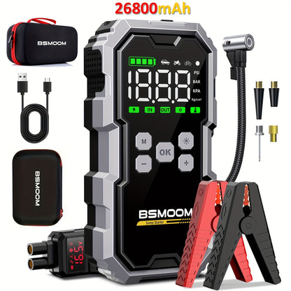 Cordless Car Jump Starter with Air Compressor