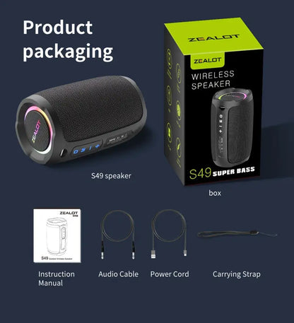 Wireless Outdoor Portable Subwoofer Speaker