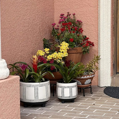 5-Pack Metal Plant Stands for Indoor and Outdoor Use