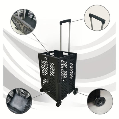 Foldable Storage Cart with Wheels