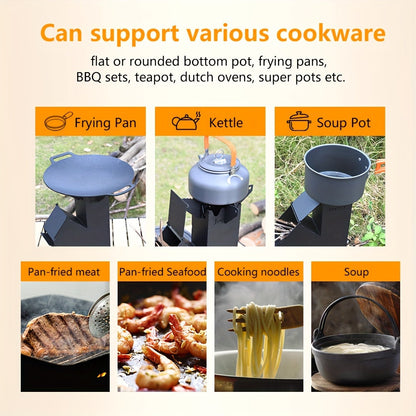Outdoor Multifunctional Rocket Stove