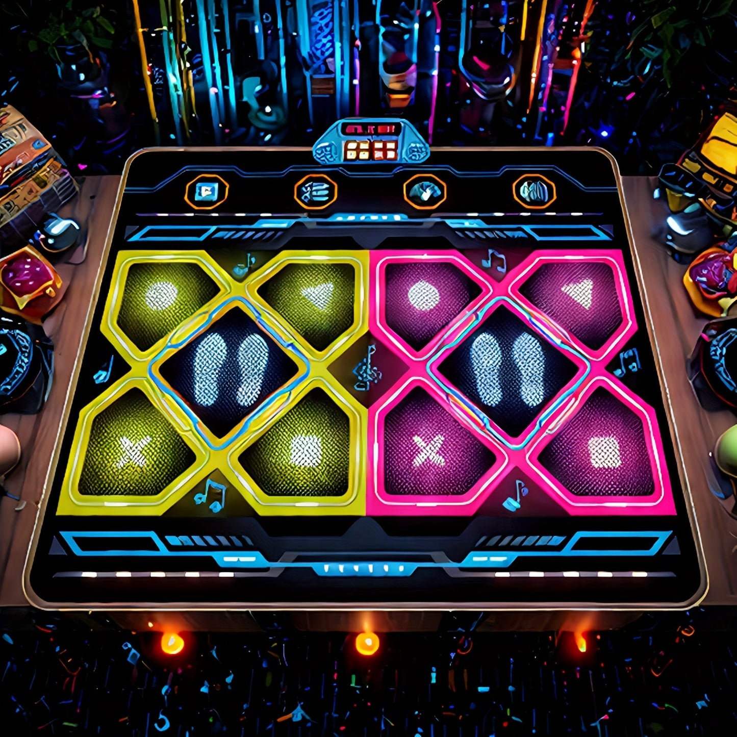 Double Electronic Dance Mat for Kids and Adults