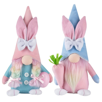 2-Pack Easter Gnome Plush Toys Set