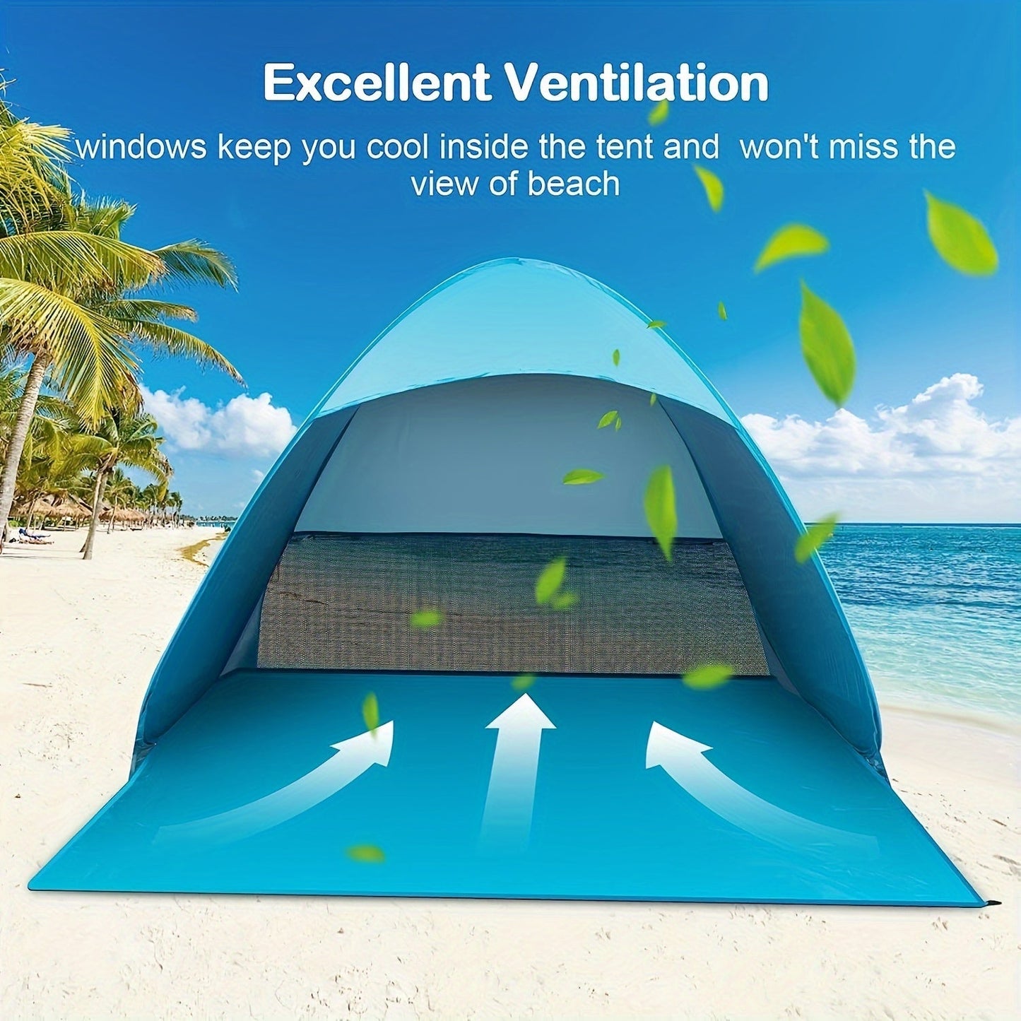 Pop-Up Beach Tent with UV Protection