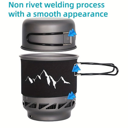 Portable Outdoor Stove with Pot & Ignition