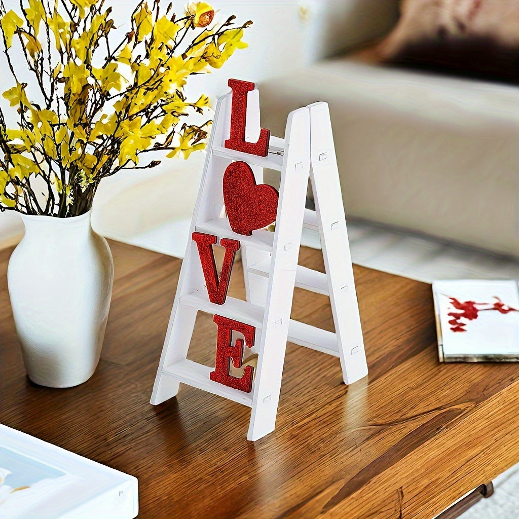 Valentine Love Word Art Red Tabletop Decoration