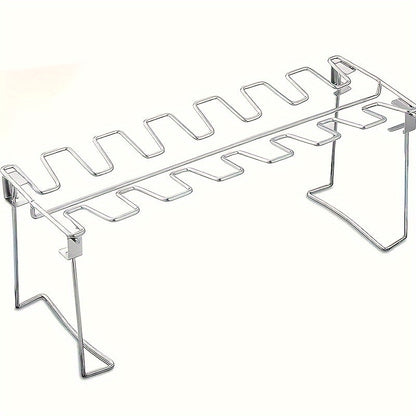 Foldable Stainless Steel Chicken Leg & Wing Rack