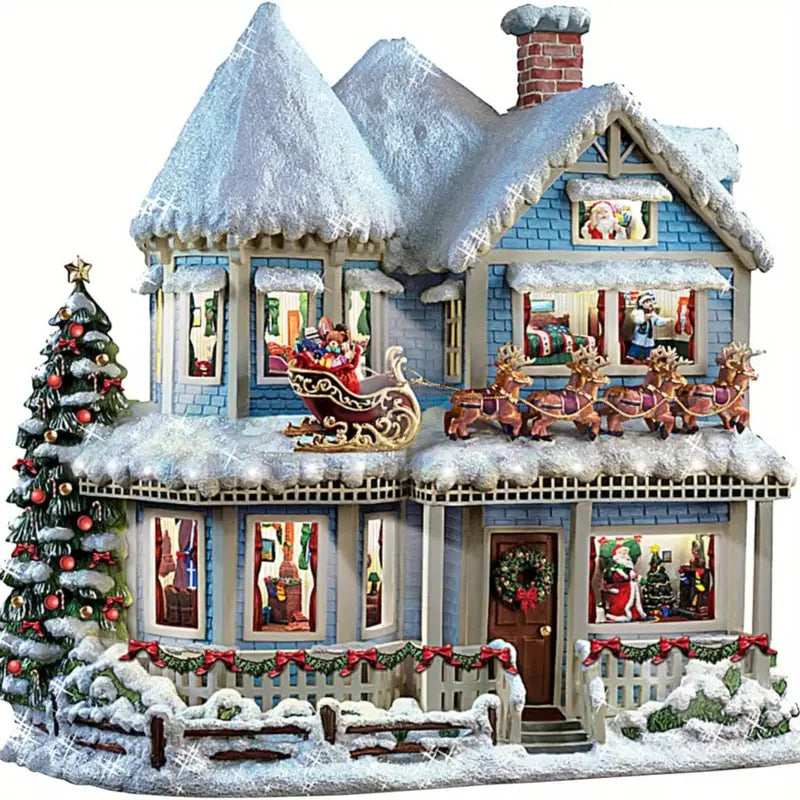 Santa Claus Hanging Christmas Tree Decoration - 10Pcs/Set