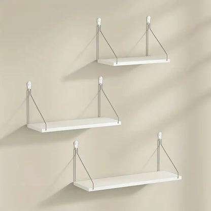 Harmony in Hanging: 3 Floating Storage Shelves