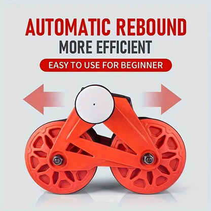 Automatic Rebound Abdominal Roller with Kneeling Pads