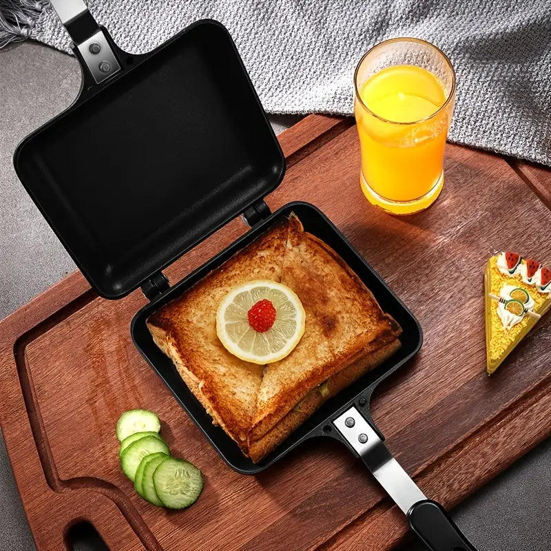 Double-Sided Non-Stick Sandwich Maker & Griddle Pan
