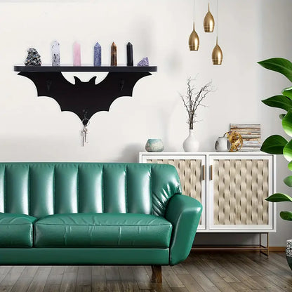 Spooktacular Bat Winged Floating Shelves for Halloween Decor