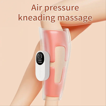 Electric Leg Massager - Cordless Calf Air Compression Massager with Heat