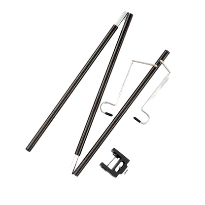 Portable Folding Lamp Pole - Lightweight Collapsible Aluminum Lantern Stand