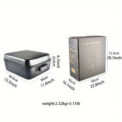 Gourmet Travel Stainless Steel Coffee Set Grinder (9pcs)