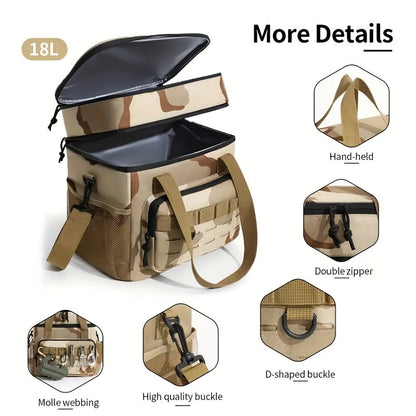 Large Outdoor Double-Layer Crossbody Bag