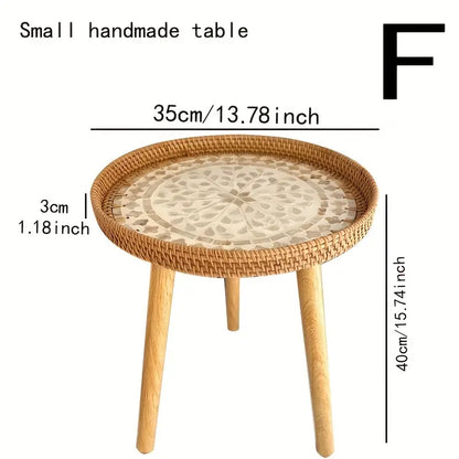 Understated elegance meets Nordic sensibilities in the Rattan Shell Table