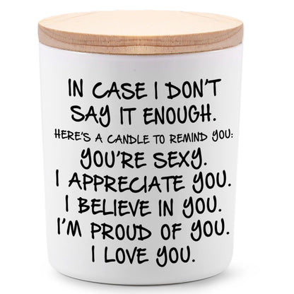 Lavender Scented Soy Candle with Glass Jar