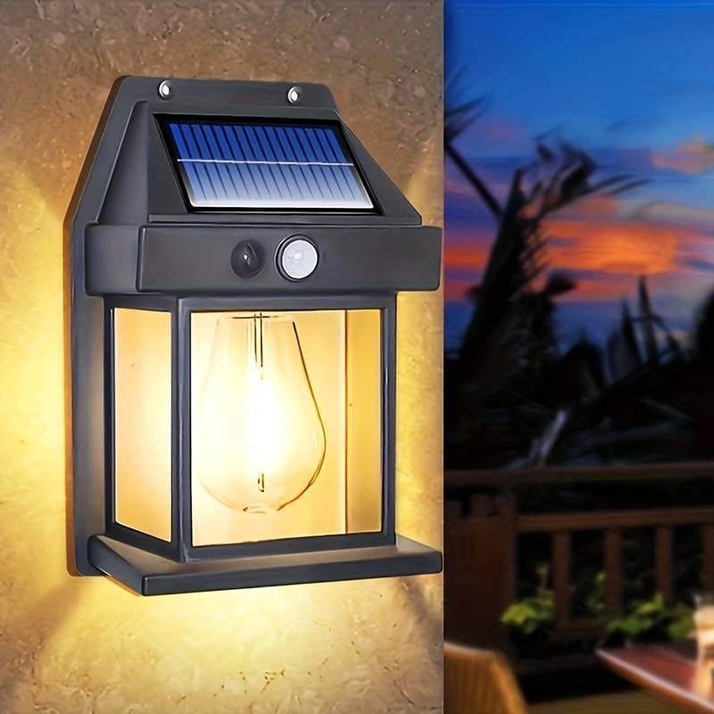 Solar Motion Sensor LED Lights, Wireless Outdoor Security