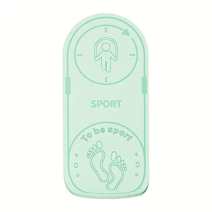 1pc Indoor Thicken Non-slip Fitness Mat - Shock Absorption Mute Skipping Pad