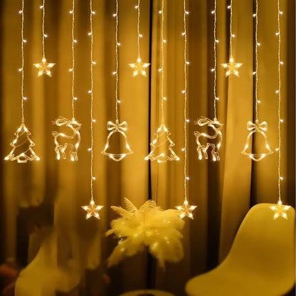 Merry & Bright: Christmas Curtain Illumination