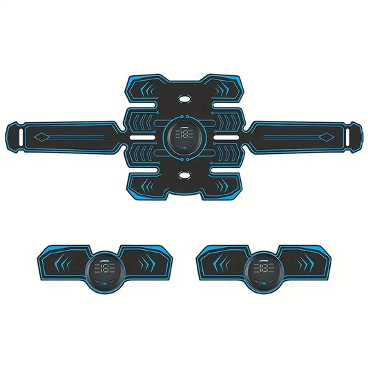 Rechargeable Fitness Belt Set with 6 Modes and 18 Intensity Levels