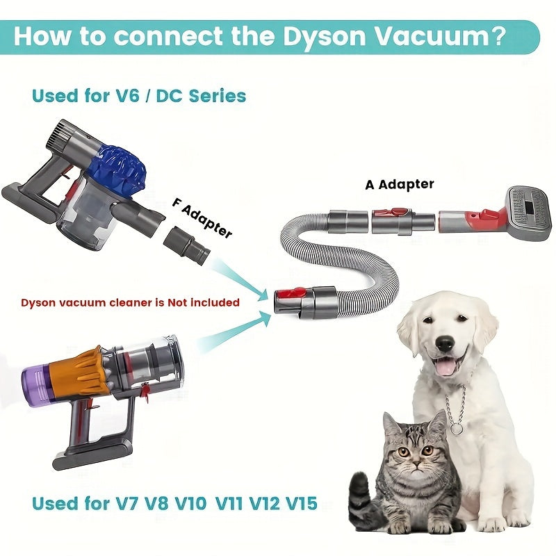 Pet Vacuum Attachment Kit for V7–V15