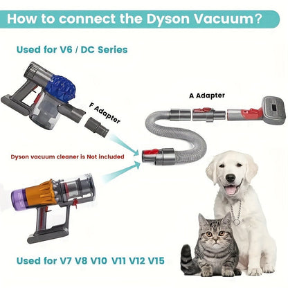 Pet Vacuum Attachment Kit for V7–V15
