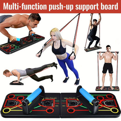 Push-Up Board Set with Resistance Bands