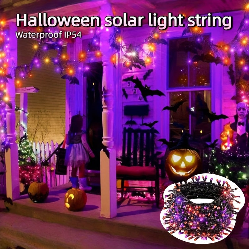 Halloween Solar String Lights Lithium Battery Outdoor Decor