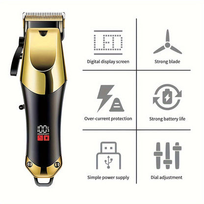 2-Piece Multi-Functional Grooming Hair Clippers Set  – USB Charging