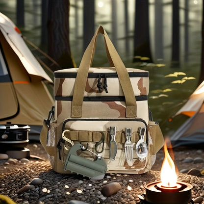 Large Outdoor Double-Layer Crossbody Bag