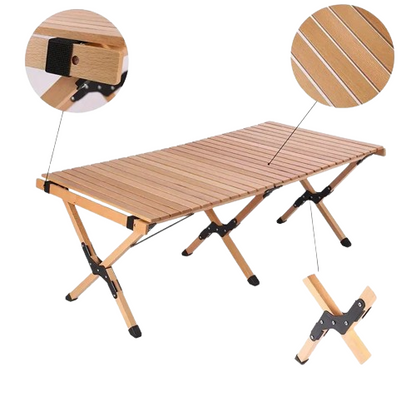 Wooden Charm Meets Outdoor Freedom in This Versatile Table