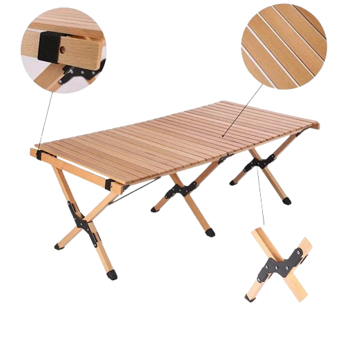 Wooden Charm Meets Outdoor Freedom in This Versatile Table