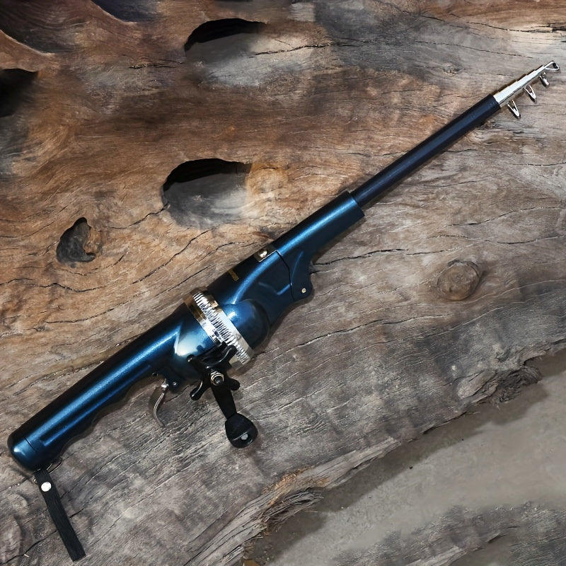 Fishing Rod with Built-in Reel and Line