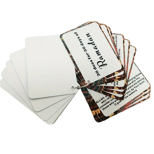 30-Day Ramadan Duas Cards with English and Arabic
