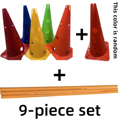 9-Piece Adjustable Soccer Training Hurdle Set