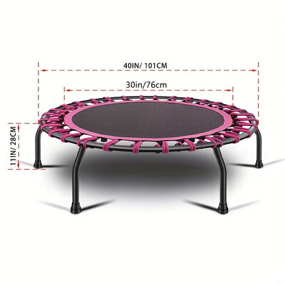 40-Inch Fitness Trampoline for Adults & Outdoor Use