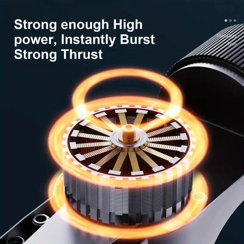 Extended Reach Pro Fascial Massage Gun - Telescopic Handle(Gray)