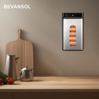 Wall-Mounted Stainless Steel Garbage Bag Dispenser
