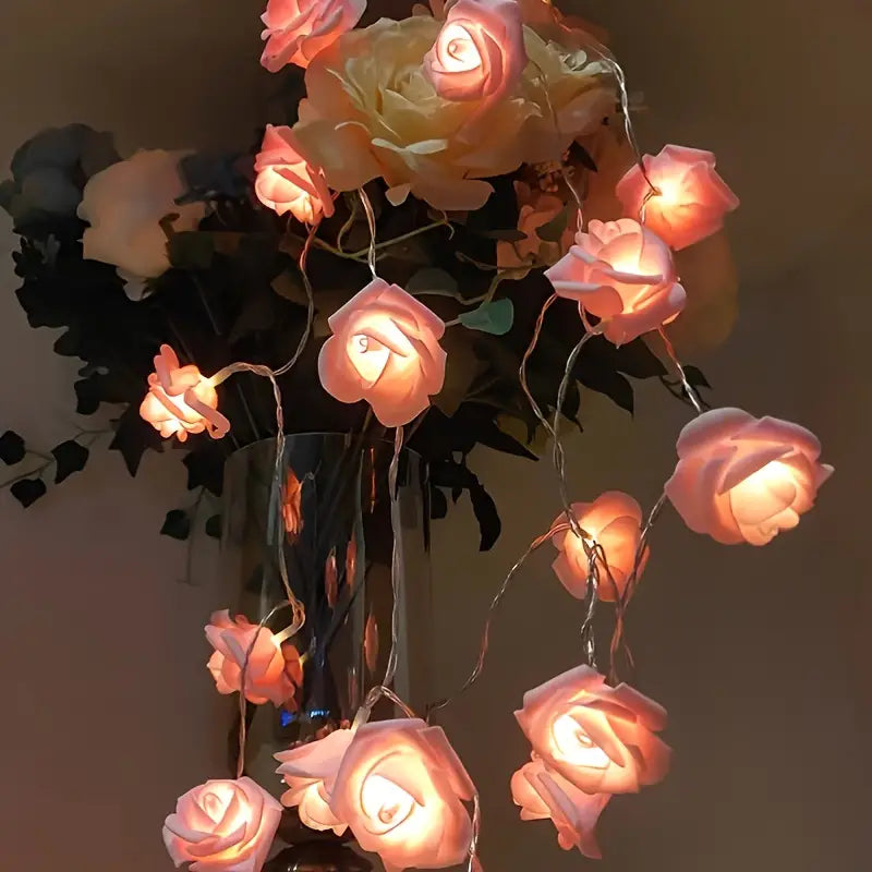 Romantic LED Rose String Lights