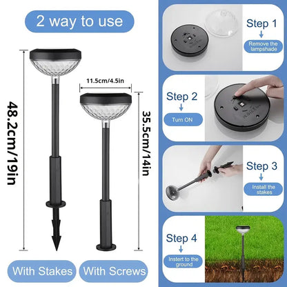 Radiant Duo: Garden Glow Solar LED Light Set