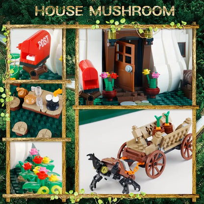 Mushroom House Building Blocks
