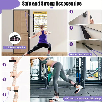 16pcs Resistance Bands Set