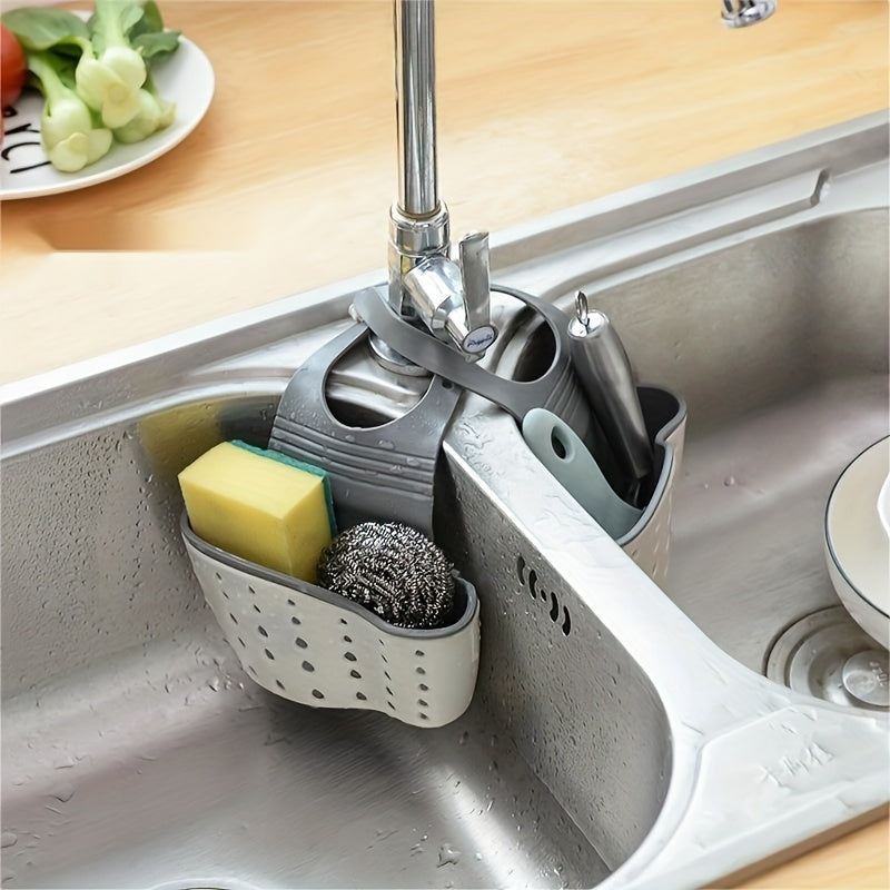 Sink Sponge Rack Hanging Basket Silicone Organizer