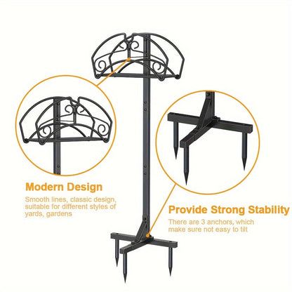 Freestanding Garden Hose Holder Rack