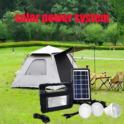 Portable Solar Searchlight: Outdoor Camping LED Light with Energy Storage