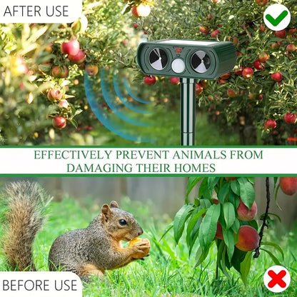 Emerald Solar Ultrasonic Animal Repellent