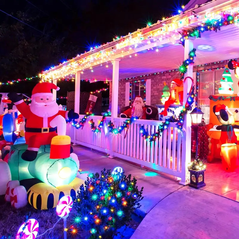 Create Magical Outdoor Ambiance with 33.53m 300LED Solar Fairy Lights | Waterproof Festoon Lamp