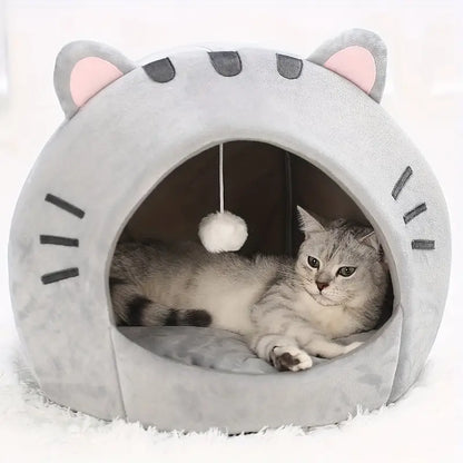 Cozy Cat Bed: Warm Pet House, Kitten Cave, and Sleeping Bag